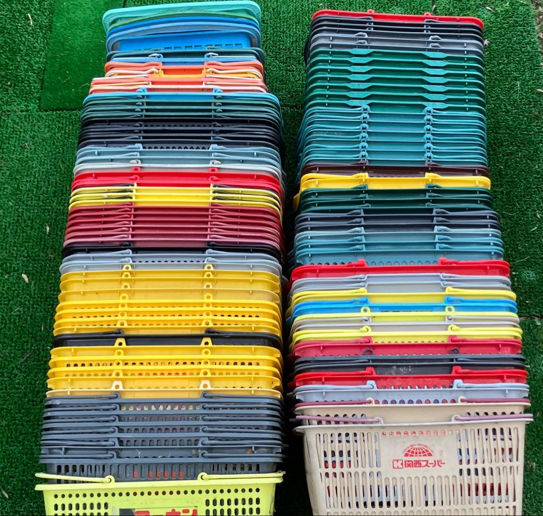 店舗整理品　買い物かご 100個以上　まとめ　収納　おもちゃ入れ　整理　仕分け