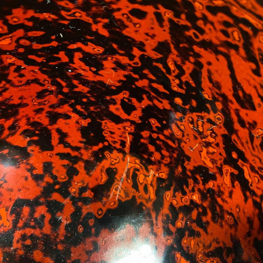 漆器製 赤黒模様 ボウルKG