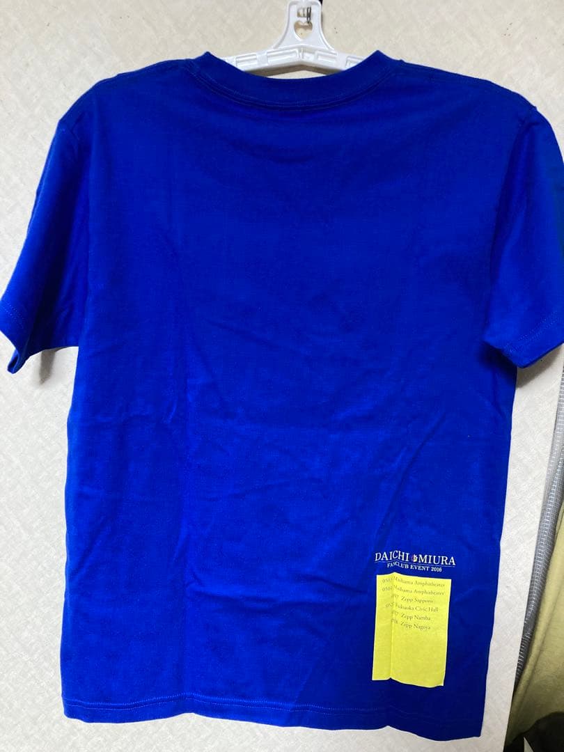 Tシャツ　三浦大知 2016 ファンクラブ サイン入り M 青　ブルー　激レア
