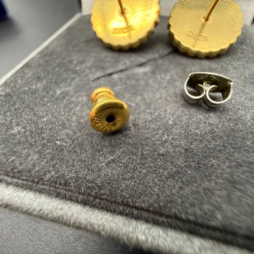 美品✨Dior Petit CD Baroque スタッドピアス ピンク