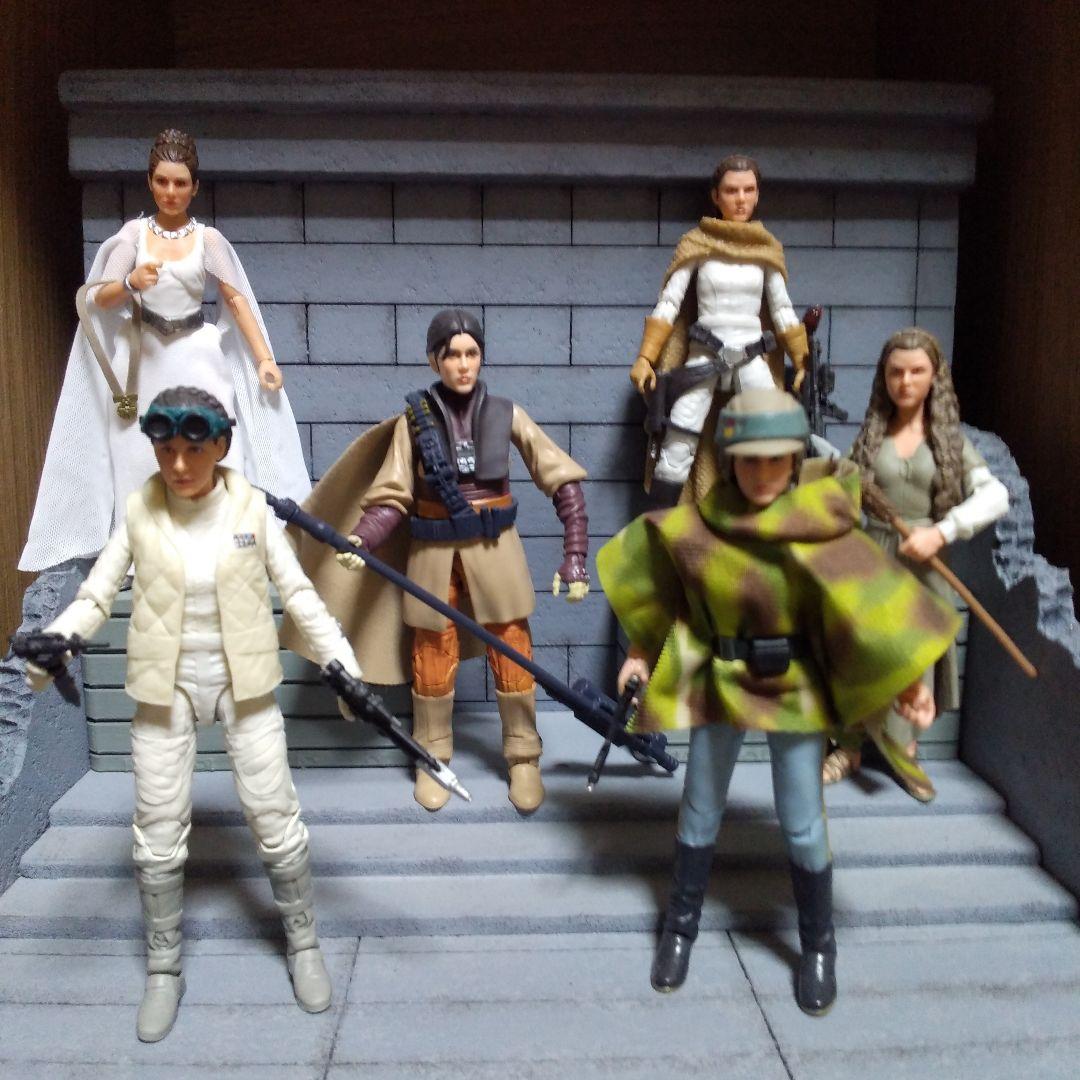 スターウォーズ　ハズブロ　ブラックシリーズ　6インチ　レイア6種セット