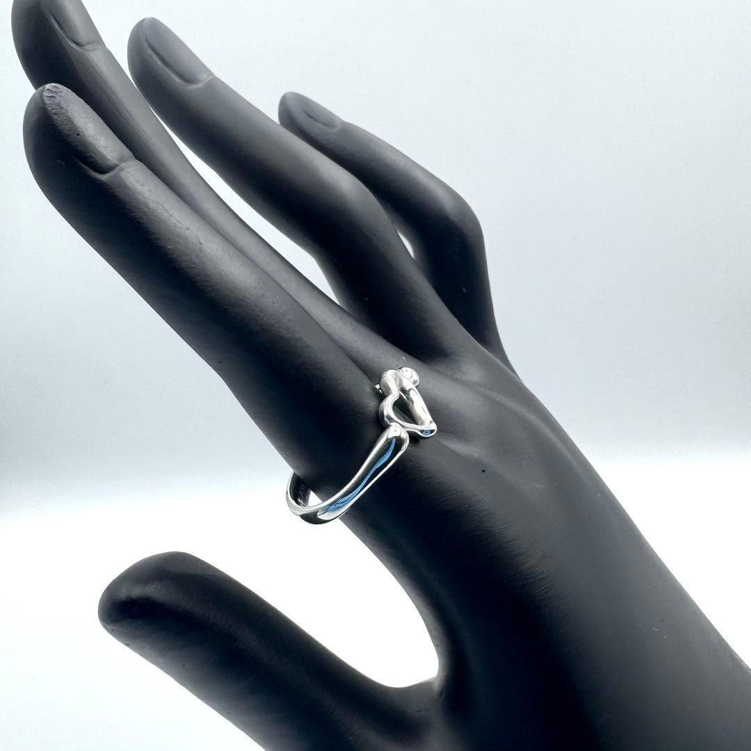らいち【TIFFANY&Co】鏡面仕上げ　オープンハート リング　14号
