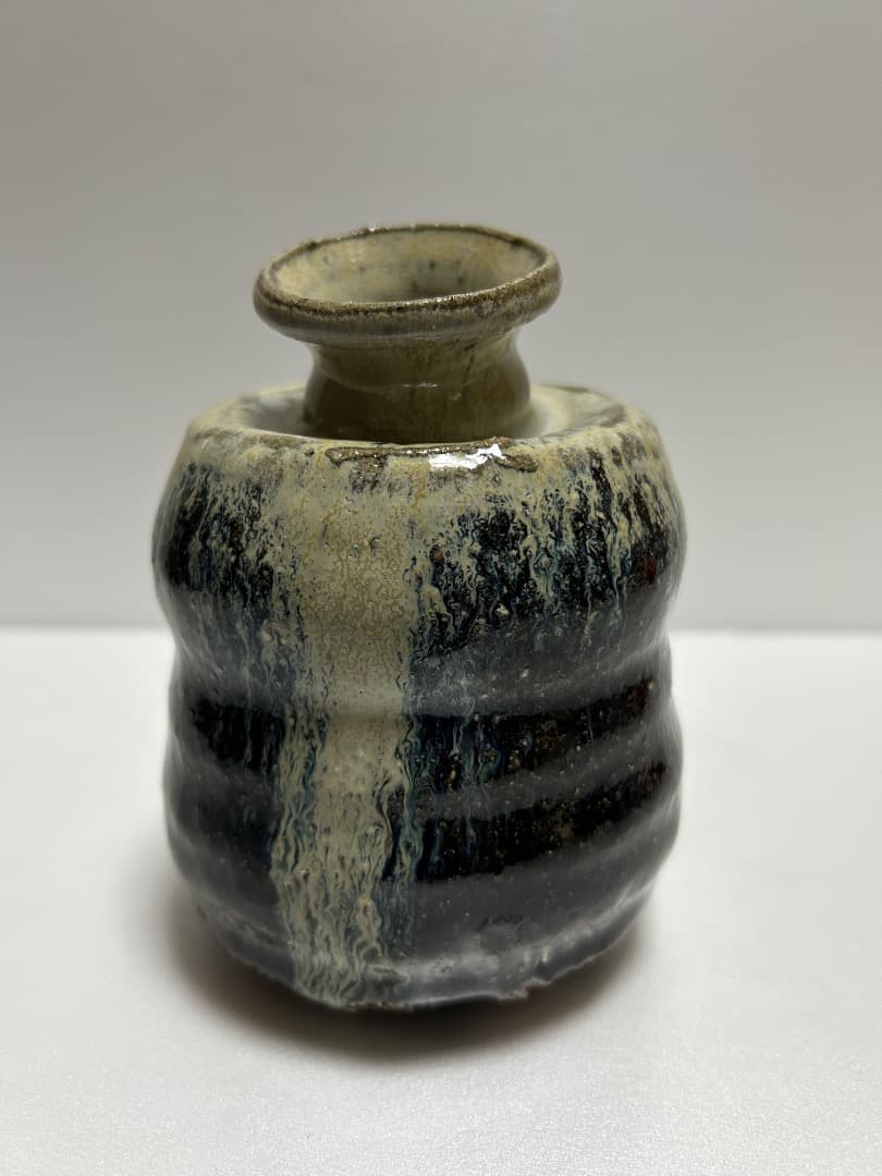 朝鮮唐津 掛花入 (鏡山窯 井上東也)