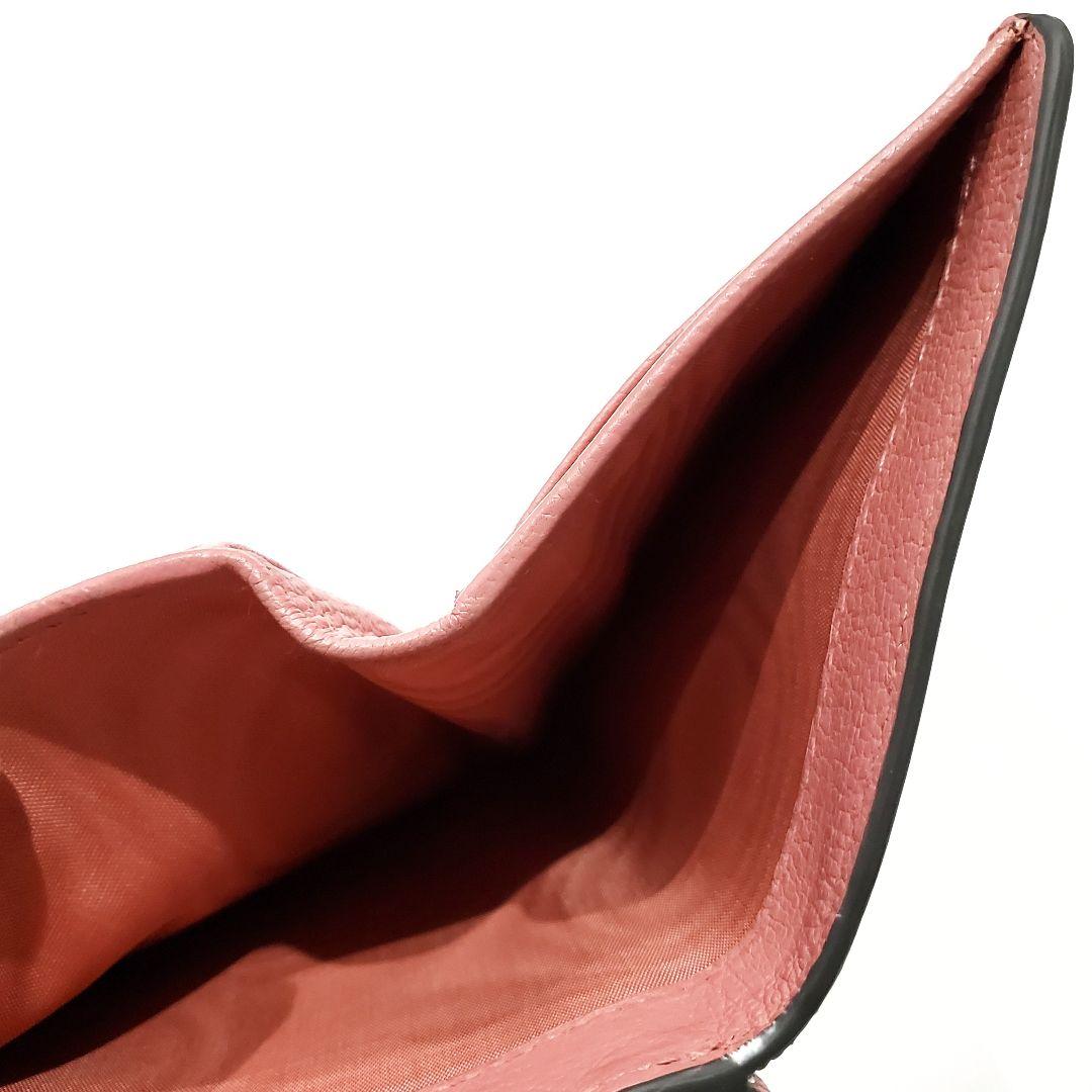 miu miu　3つ折り財布　マドラス　レザー　ミュウミュウ　ピンク