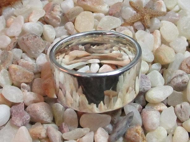 ■手作り■シルバー９５０特太平打ちリング２８.５号