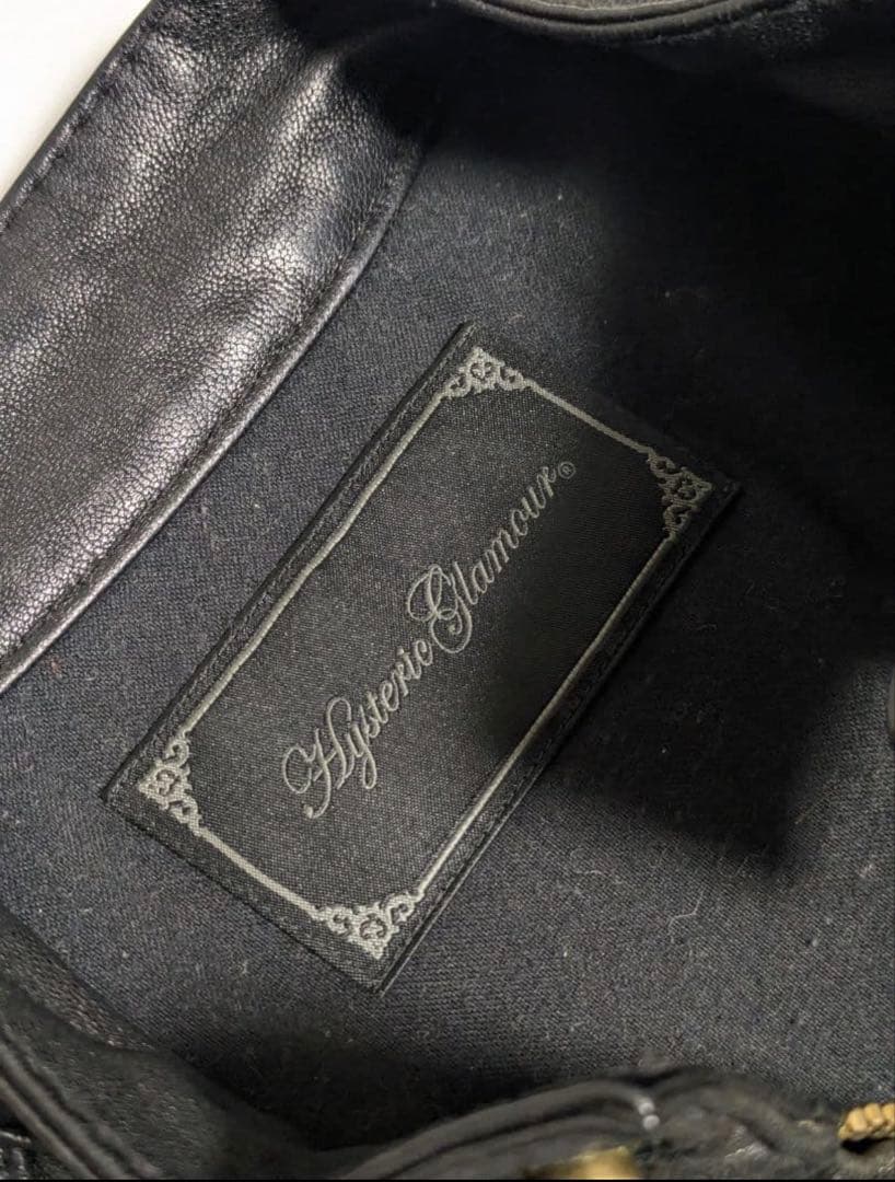 Hysteric Glamour ブラックレザーシングルライダース