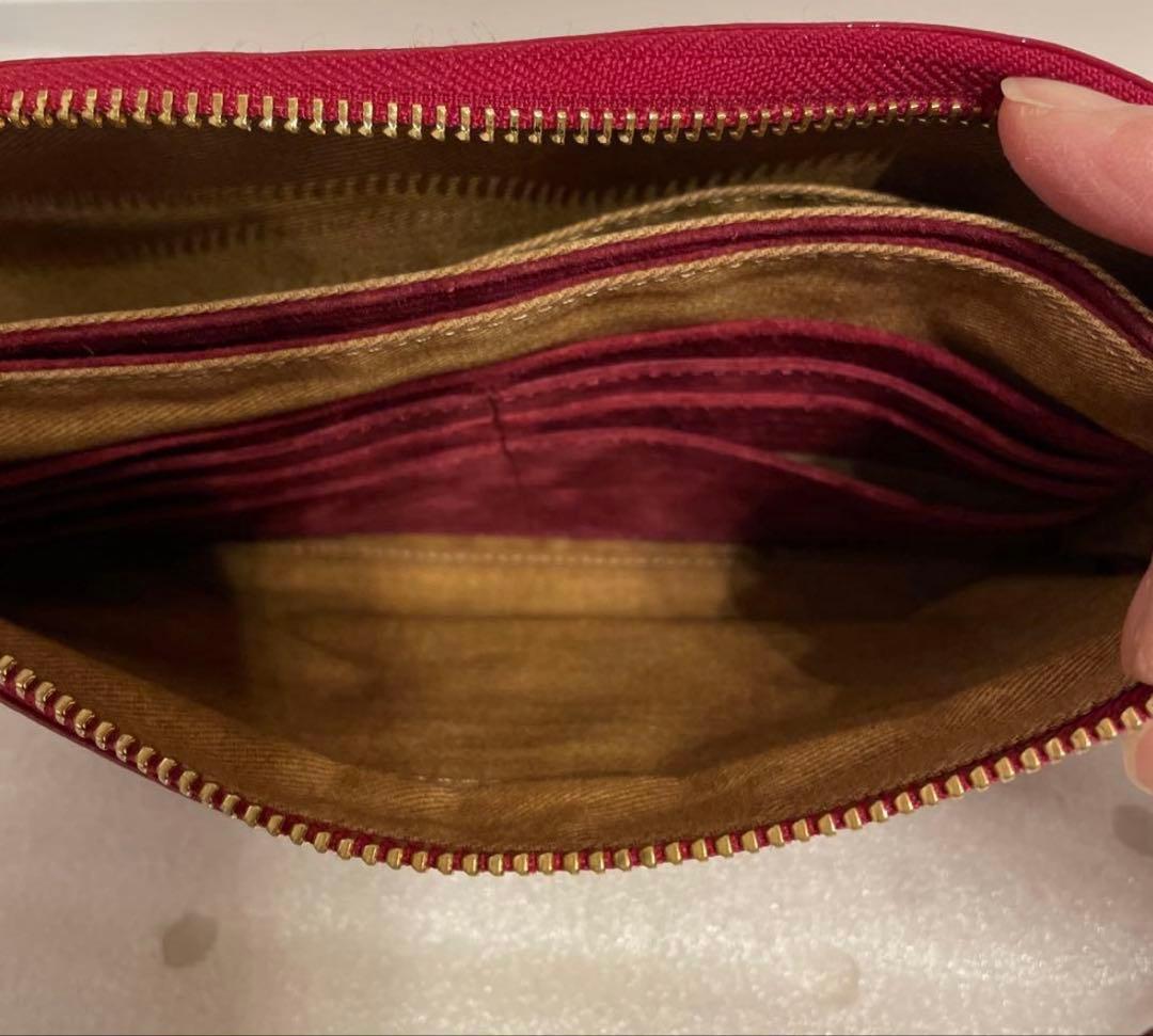 ATAO アタオ ブーブー ショルダーポシェット 財布 斜め掛け レッド 正規品