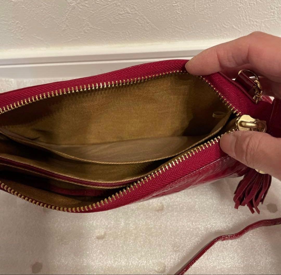 ATAO アタオ ブーブー ショルダーポシェット 財布 斜め掛け レッド 正規品