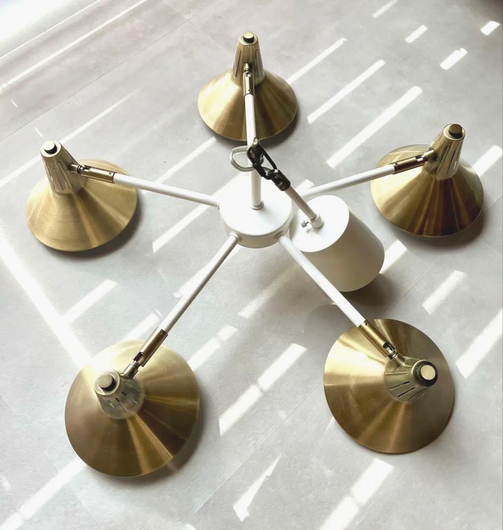 照明　シーリングライト　ペンダントライト　ゴールド×ホワイト