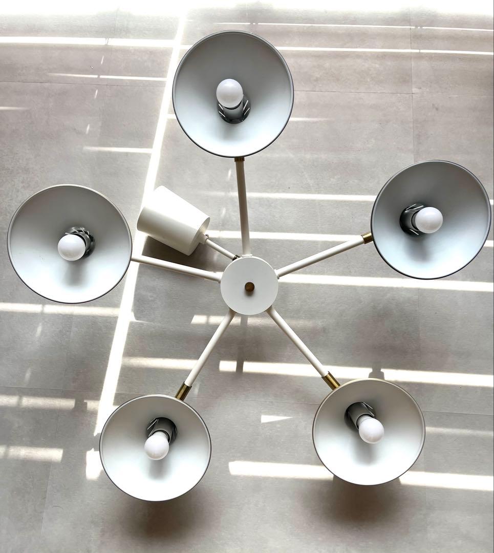 照明　シーリングライト　ペンダントライト　ゴールド×ホワイト