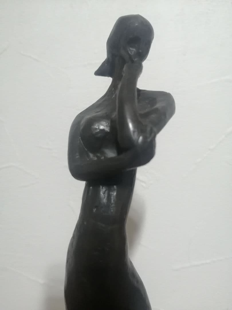 ブロンズ 女性像 抽象 モダンアート ブロンズ像　時代金工 金属工芸