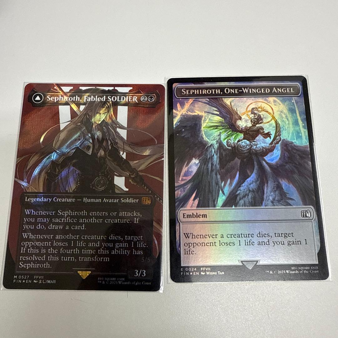 威名のソルジャー、セフィロスSephiroth 英語サージfoil トークン