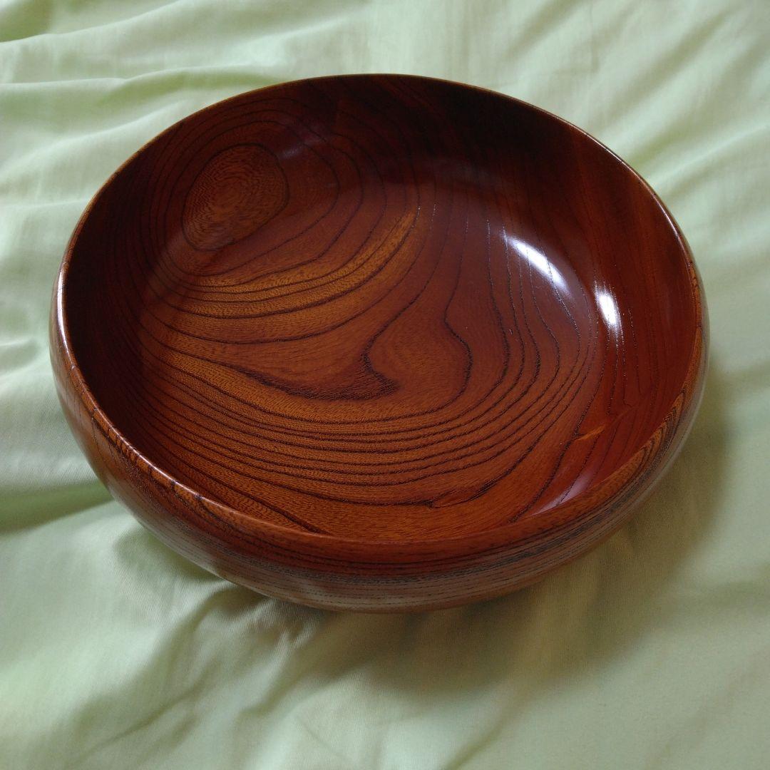 小田原漆器　欅（けやき）くりぬきボウル　大×1　小×5セット