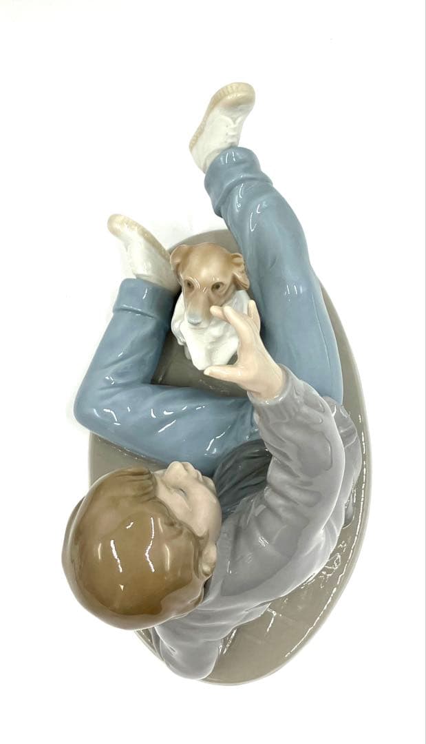 リヤドロ LLADRO ナオ NAO 犬と少年 フィギュリン