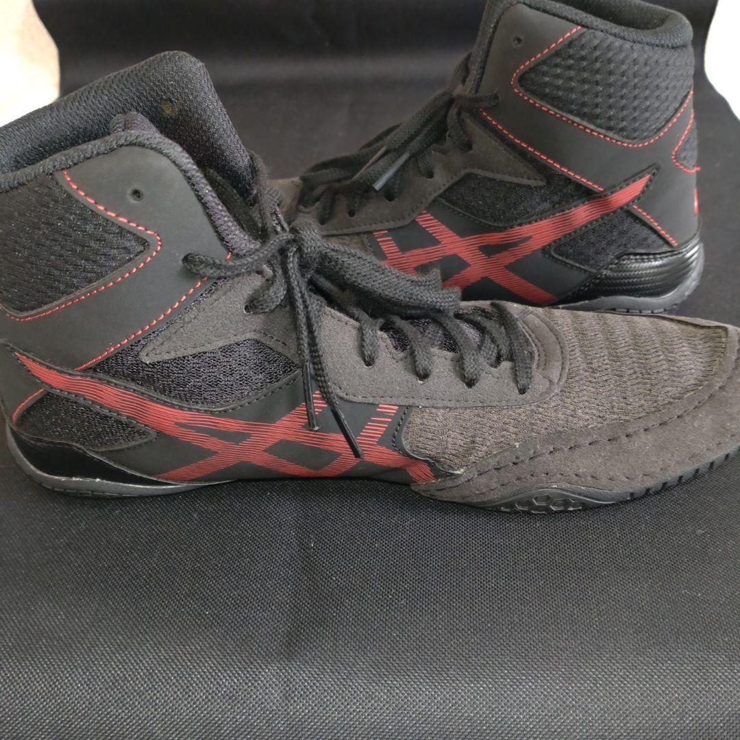 【美品】asics MATCONTROL 2 ブラックレッド 25.5センチ