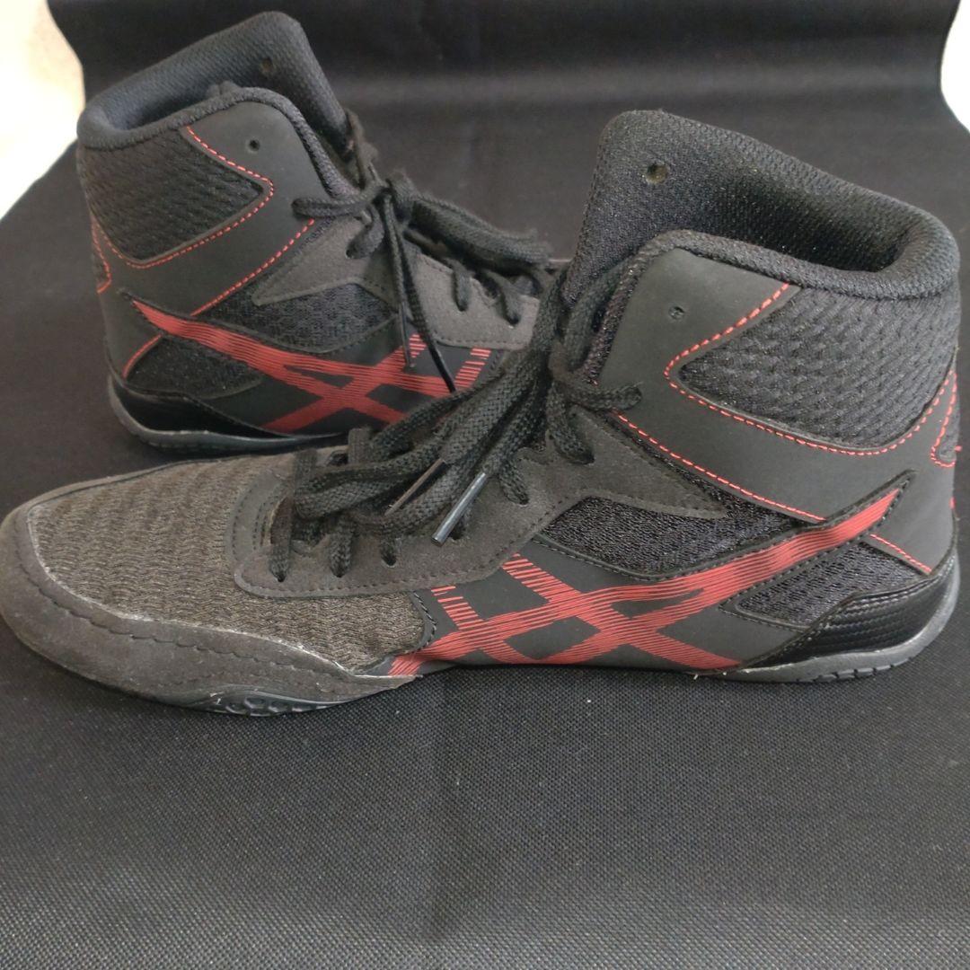 【美品】asics MATCONTROL 2 ブラックレッド 25.5センチ