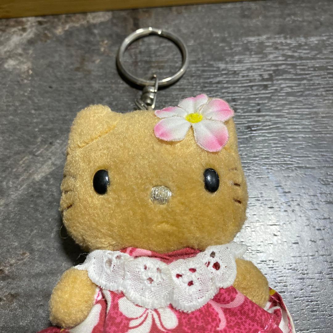 激レア！当時物　ハローキティ　日焼け　ハワイ　ぬいぐるみキーホルダー　レトロ 9
