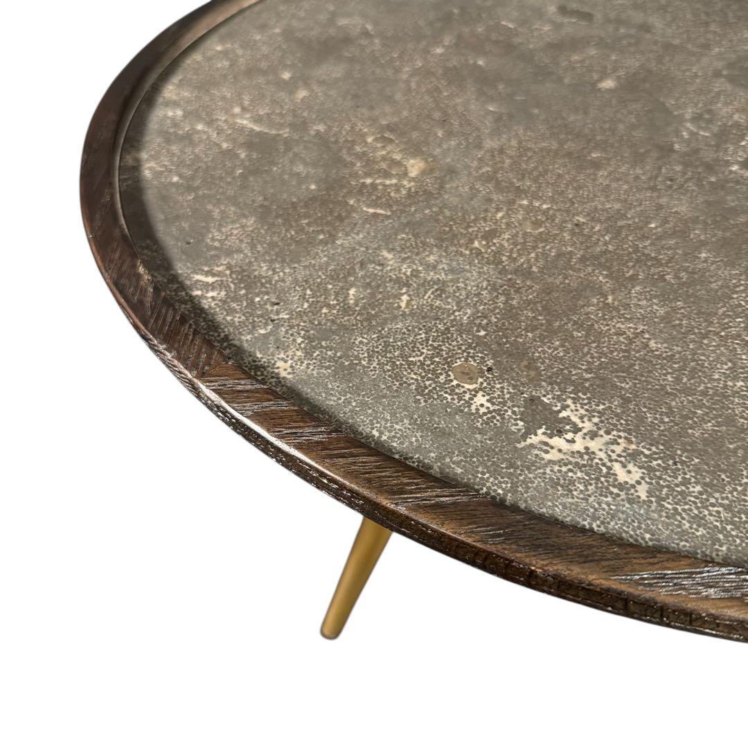 HR752 美品Knot antiques BARK COFFEE TABLE