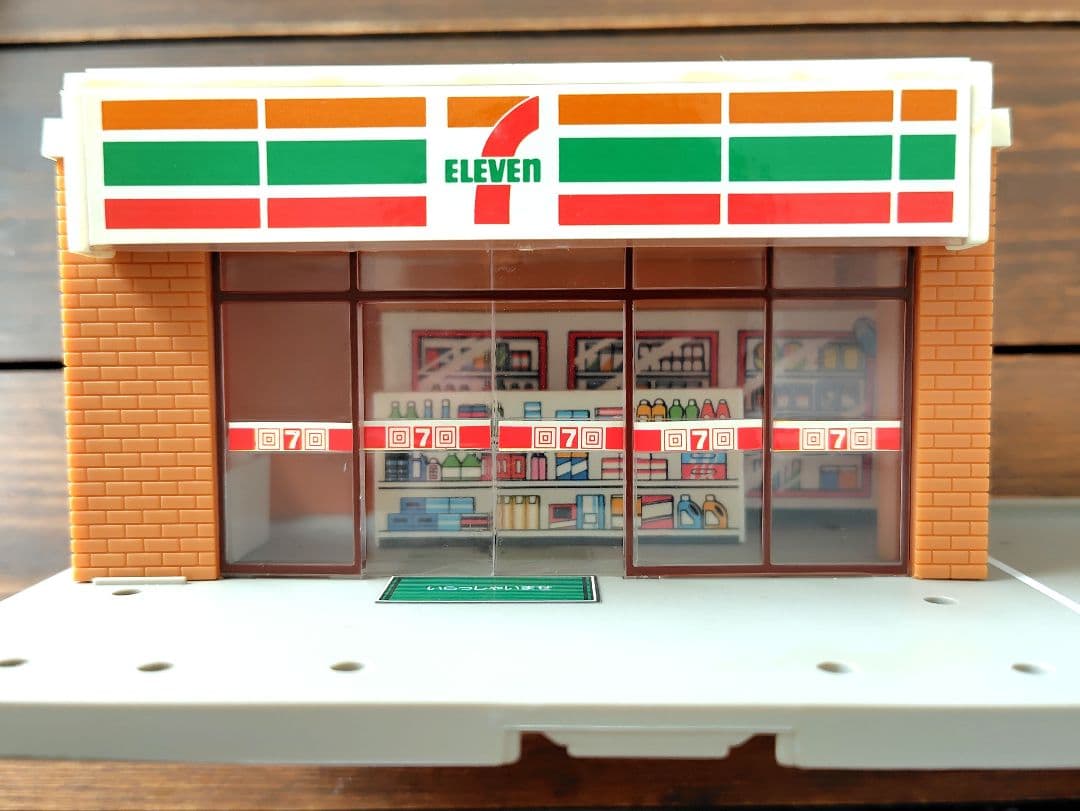 トミカタウン　セブンイレブン　1987製　昭和レトロ　レア！