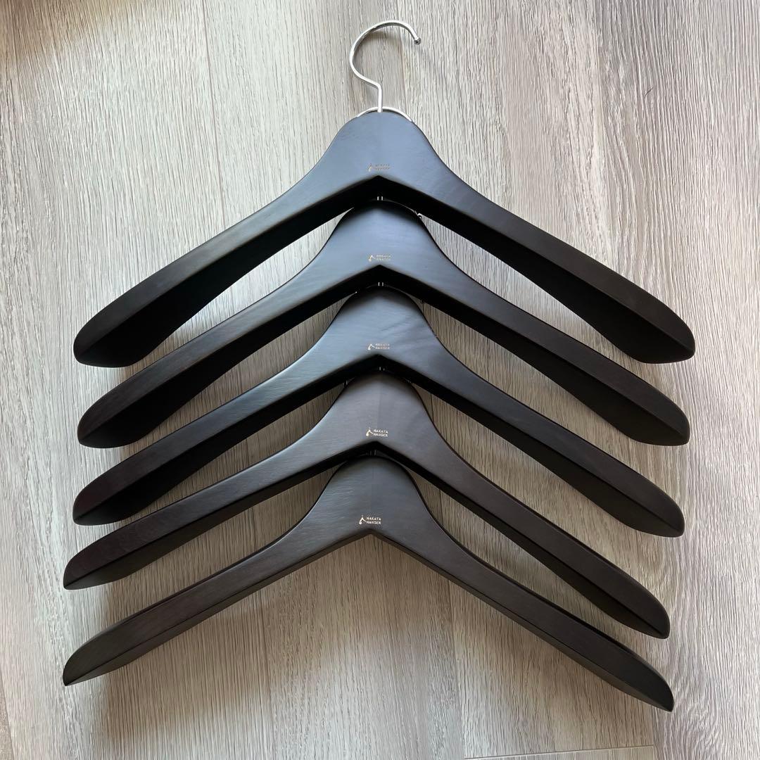 セキさま専用　ナカタハンガー　ジャケット用　ダークブラウン　6本セット