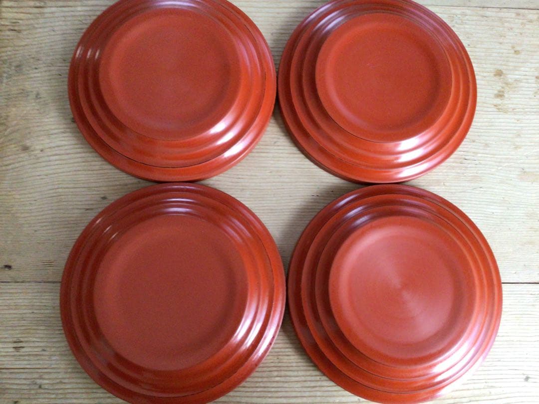 ⭕️⭕️セール⭕️⭕️【新品未使用品】越前塗 茶托 漆器 平皿4枚⭕️⭕️