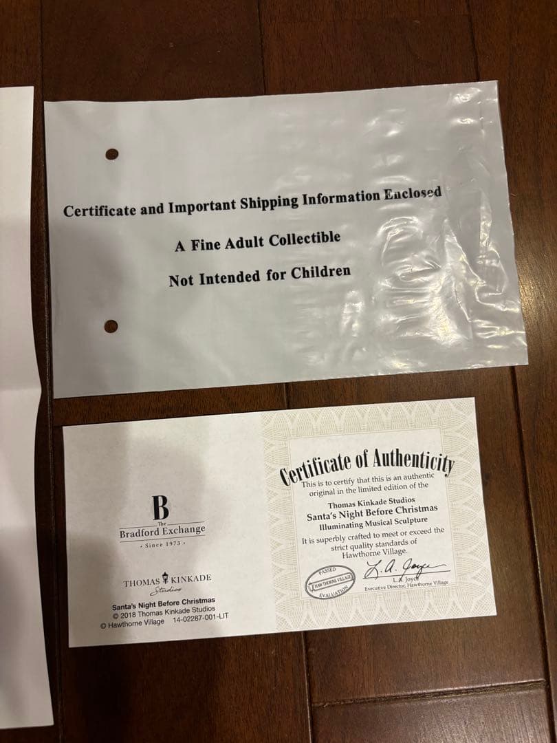 トーマスキンケイドスタジオ　キャンディ通りサンタ　オルゴール