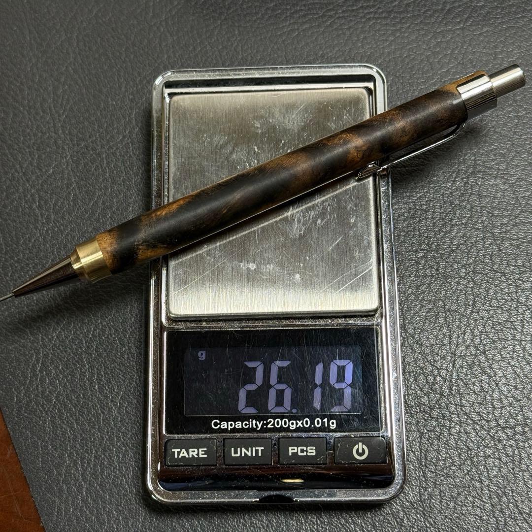 johnrev9　201黒柿透明スタビ　強低重心ダブルRに変更　真鍮