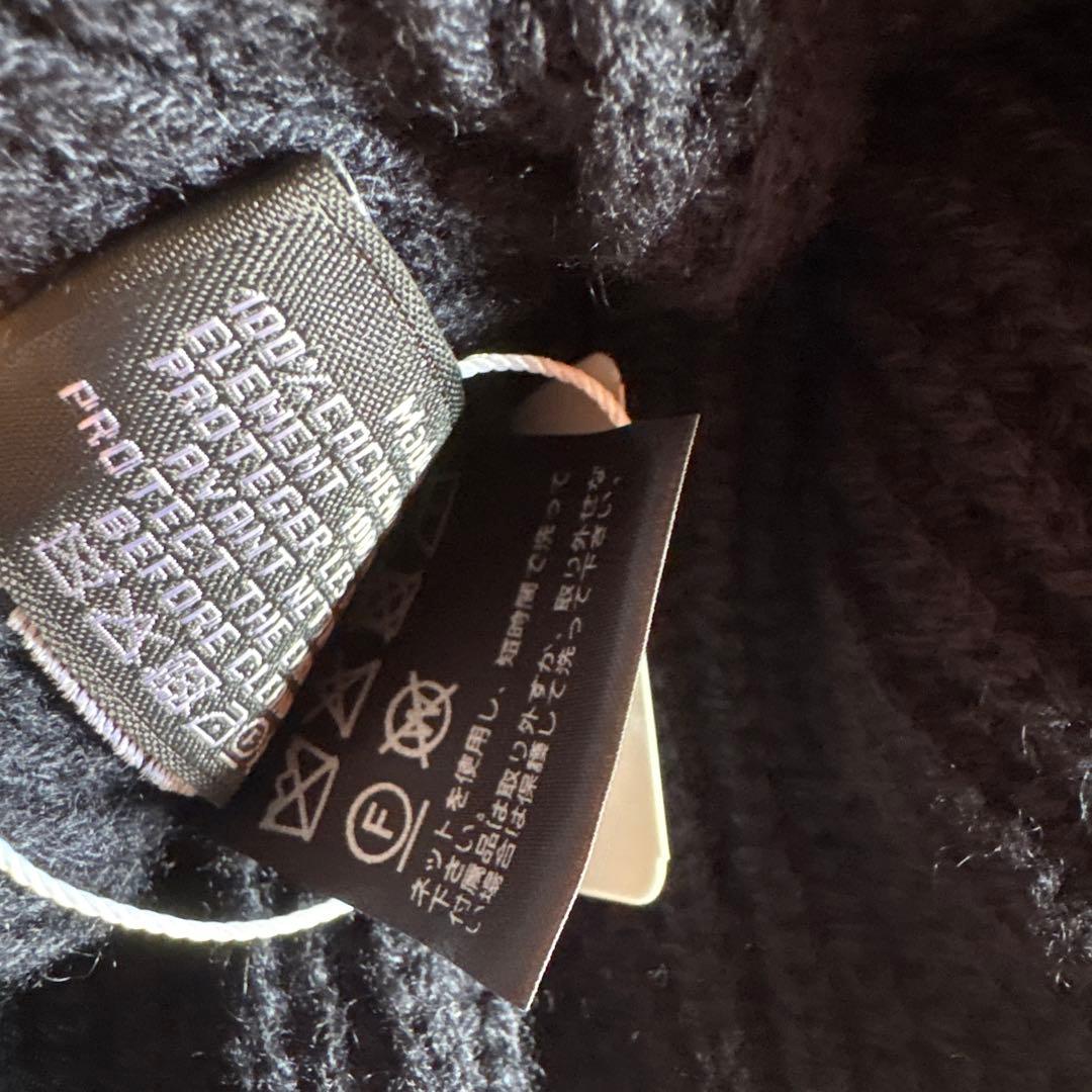 Chanel シャネル　ニット帽　ネイビー