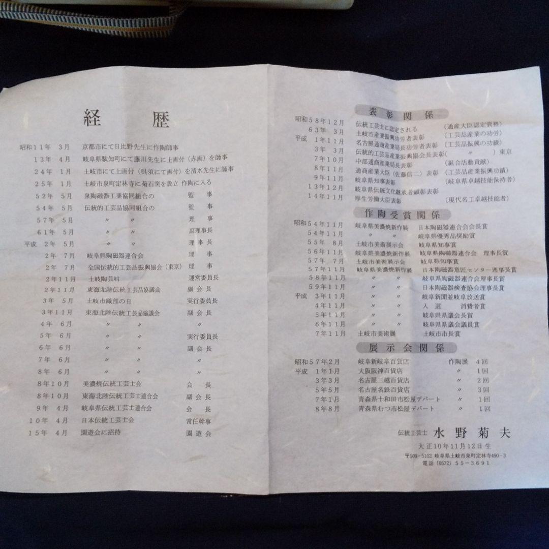 古染瓢山水水指(水野菊夫)