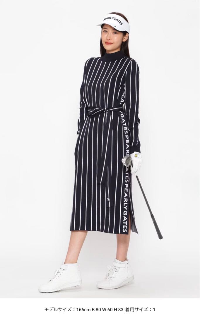 PEARLY GATES ストライプワンピース サイズ1