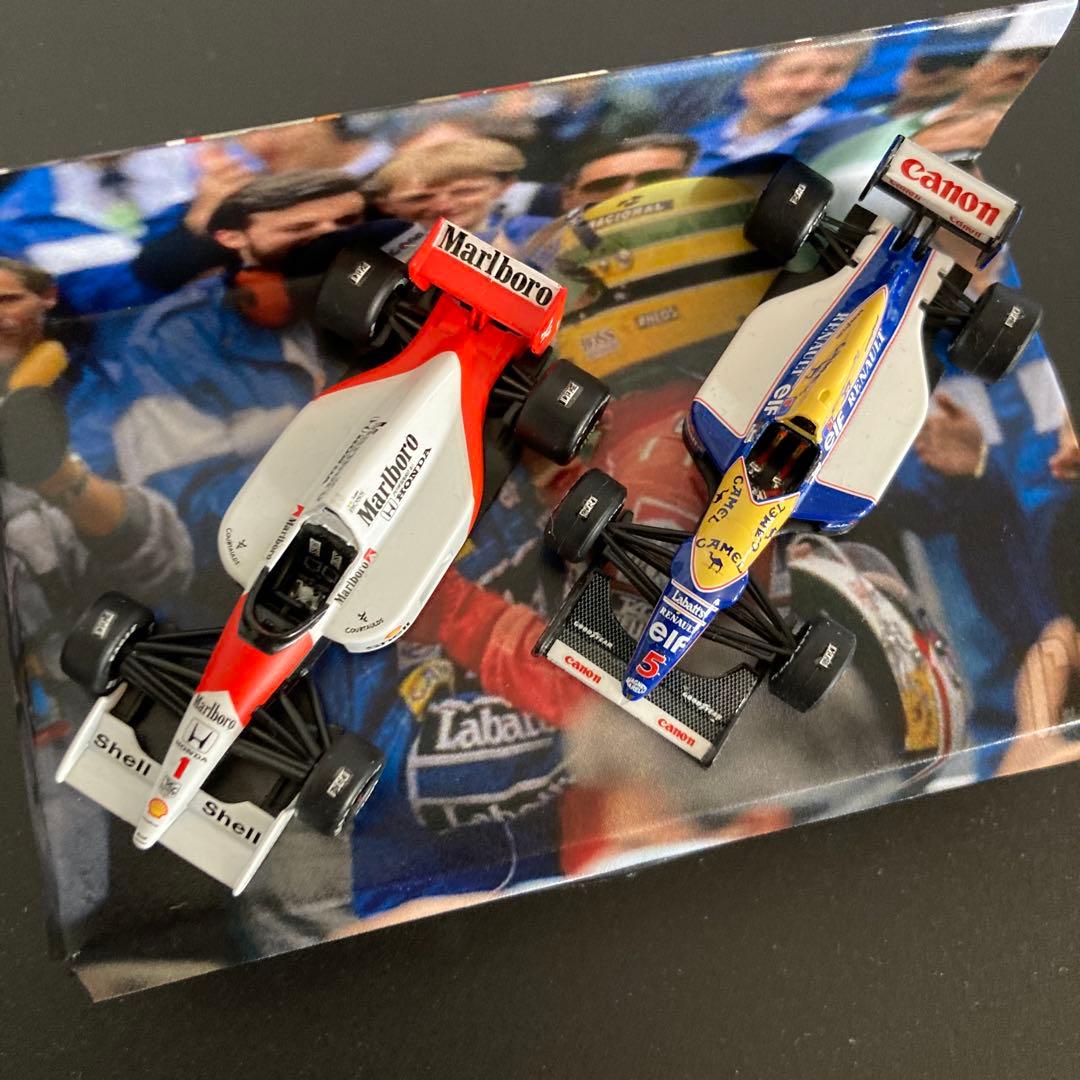 F1 MP4/6 FW14 アイルトンセナ マンセル ケースは ミニチャンプス