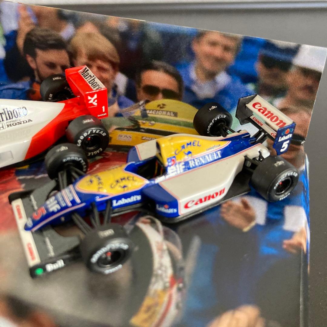 F1 MP4/6 FW14 アイルトンセナ マンセル ケースは ミニチャンプス