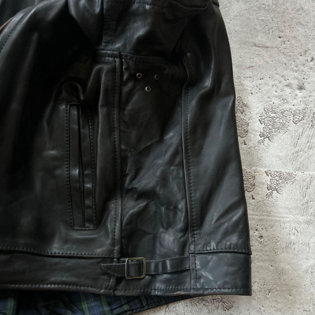 AERO LEATHER ホースハイド ハイウェイマン レザージャケット 38