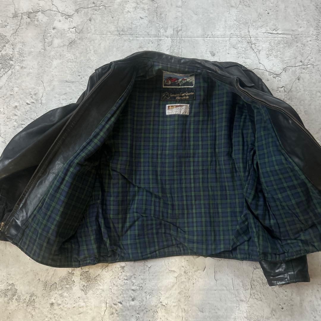 AERO LEATHER ホースハイド ハイウェイマン レザージャケット 38