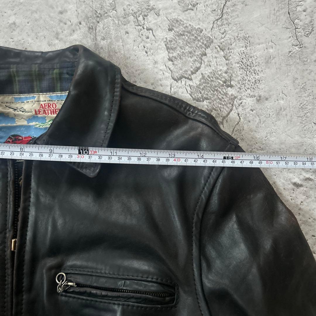 AERO LEATHER ホースハイド ハイウェイマン レザージャケット 38