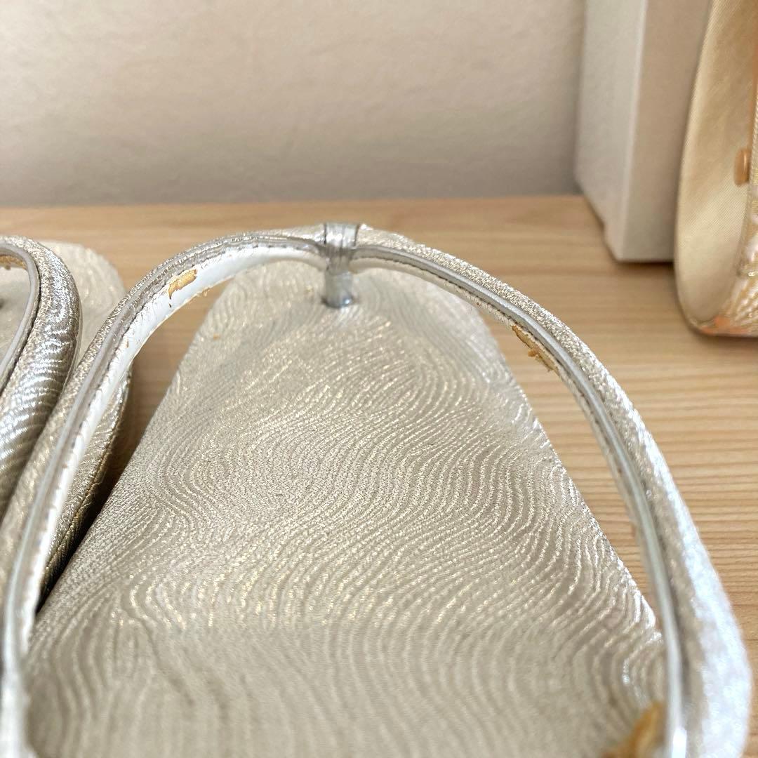 礼装　和装バッグ草履セット　金銀糸　結婚式　入学式　成人式