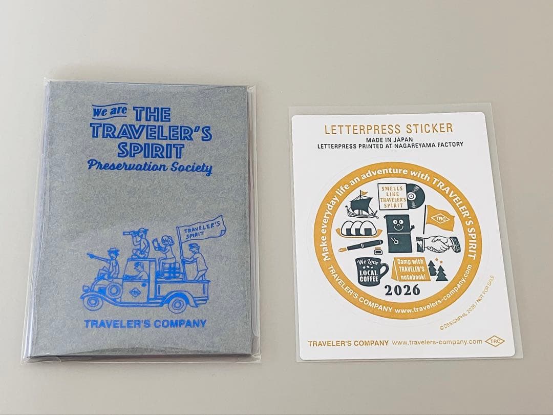 トラベラーズファクトリー　新春くじ　2026年　リフィル　ステッカー