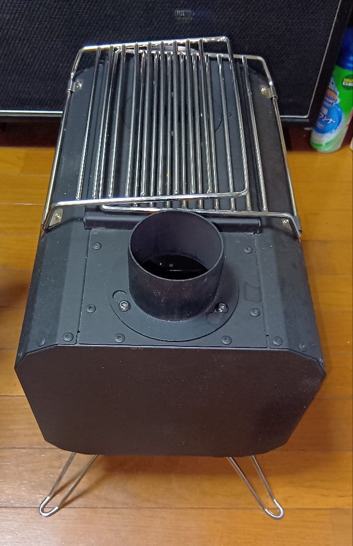 折りたたみ薪ストーブ ブラック 収納袋 煙突