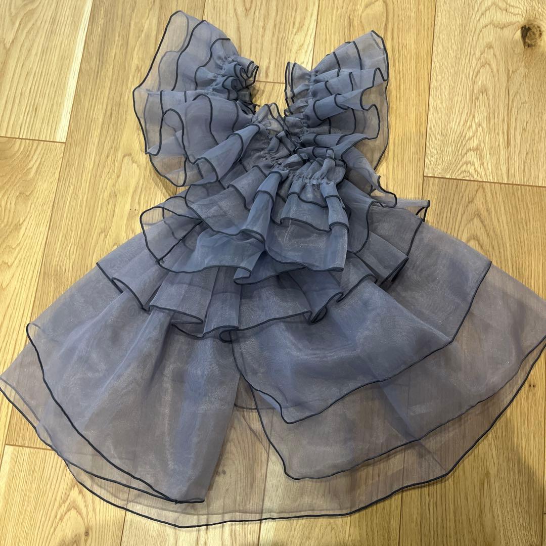 七五三　被布ドレス　被布　チュール被布