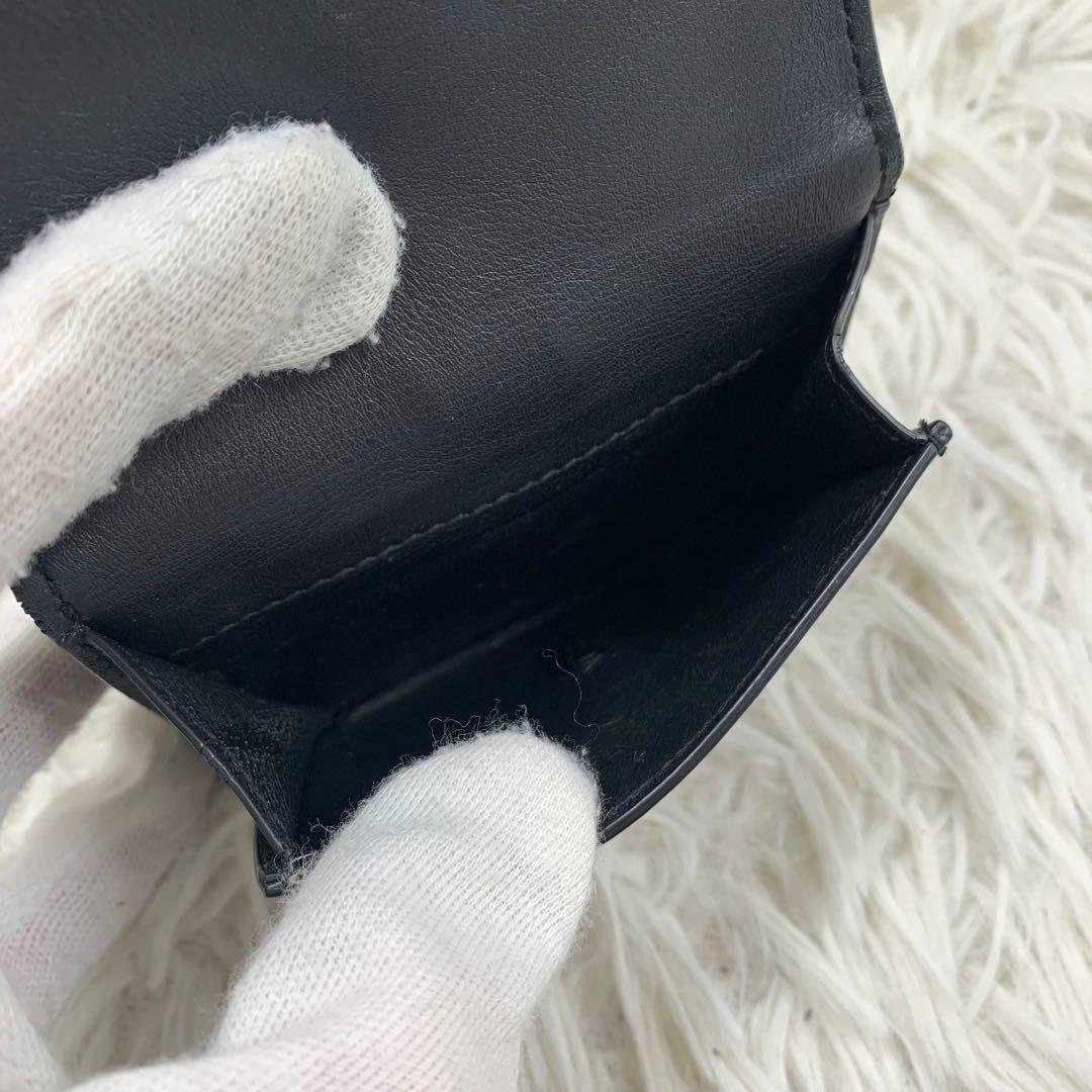 【✨美品✨】 サンローラン 三つ折り財布 オリガミ タイニウォレット ブラック