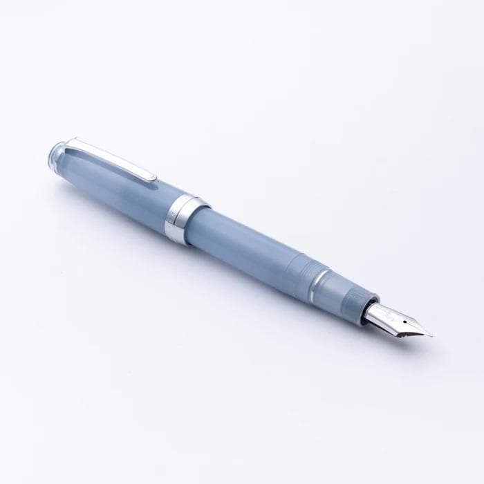 銀山スノーグレー　万年筆　MF　中細