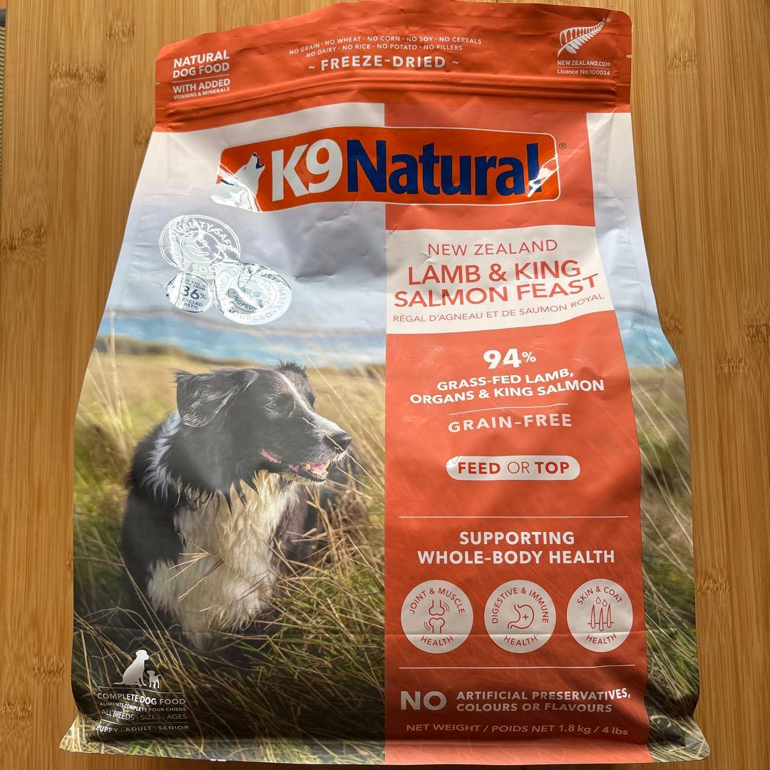 k9ナチュラル/ラム&キングサーモン・フィースト　1.8kg