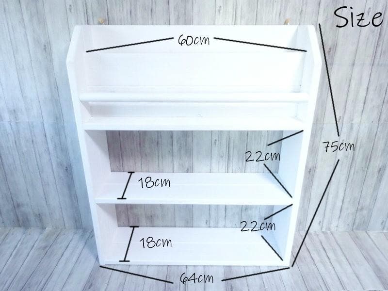ハンドメイド オールインワンラック ワイドタイプ（ホワイト）