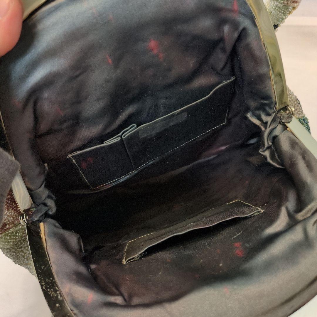 セール【超美品】昭和レトロ 　ビーズバッグ　高級品　パーティーバッグ　年代物