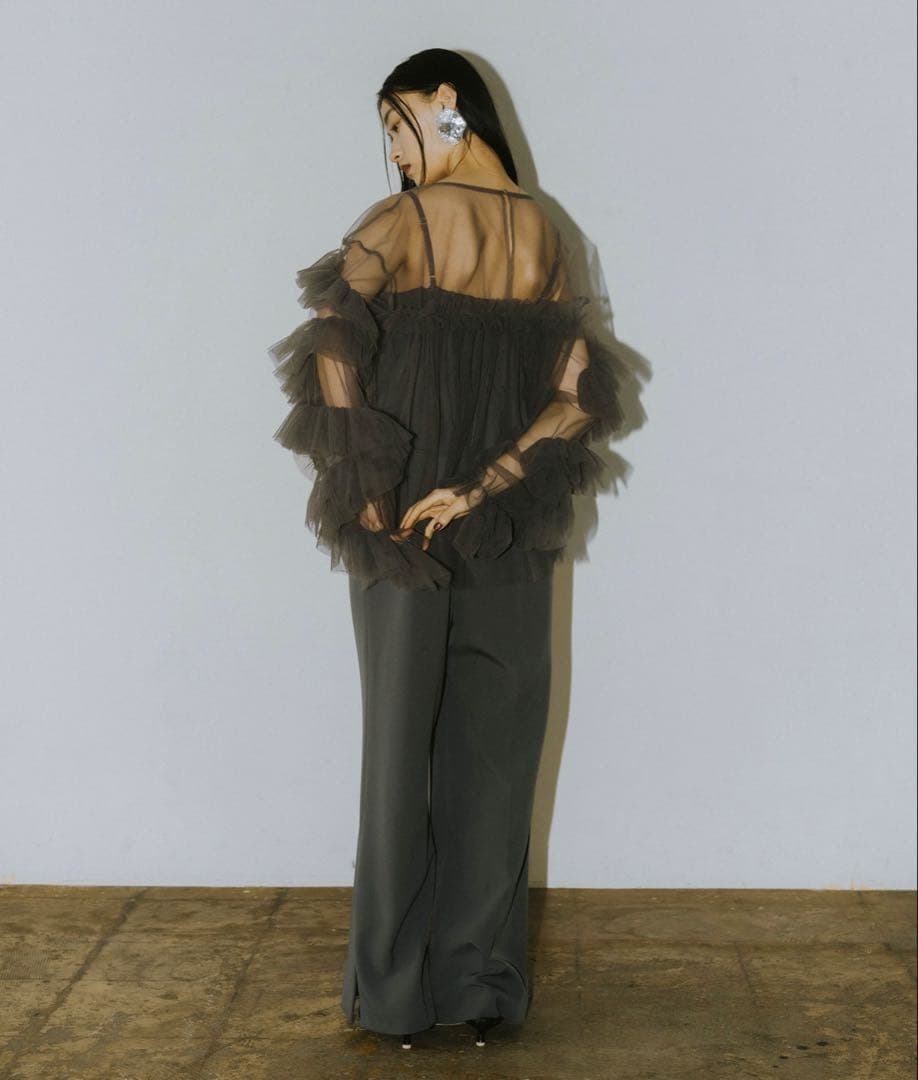 all in one × decorative tulle tops