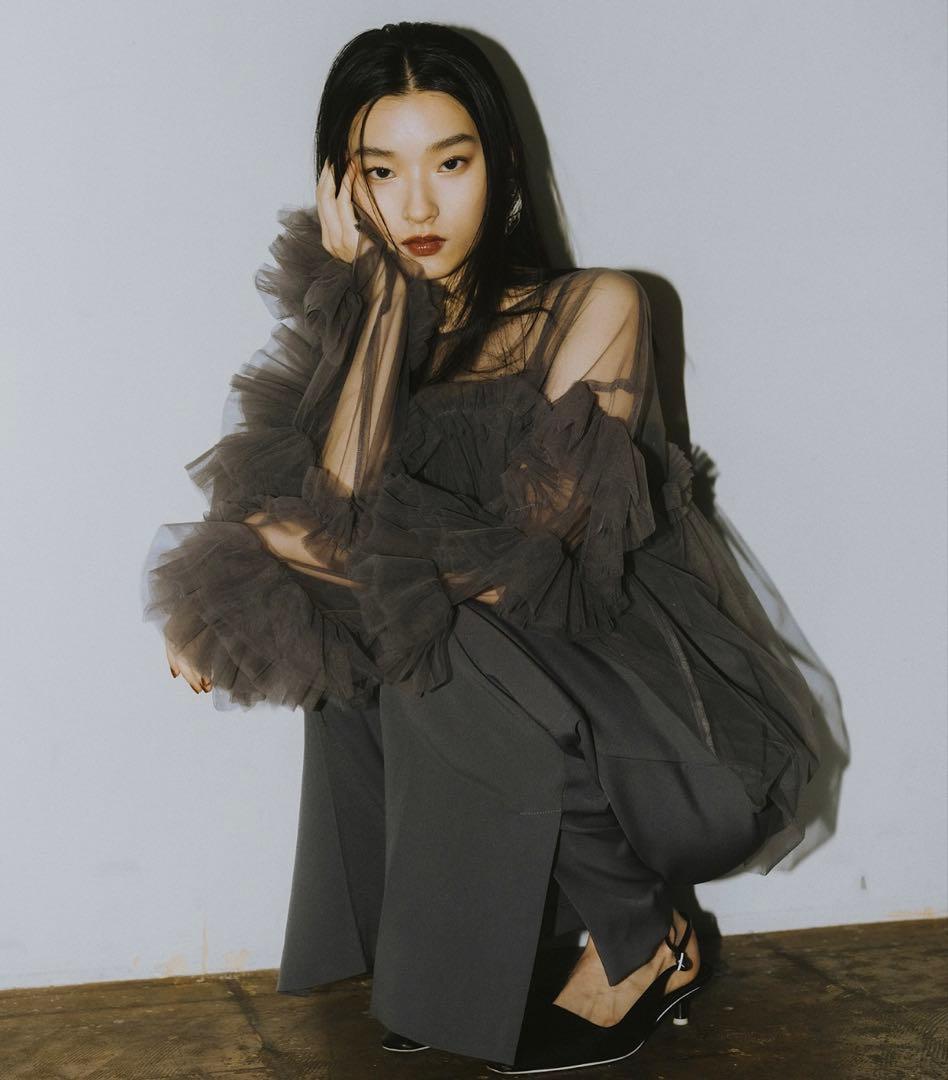 all in one × decorative tulle tops