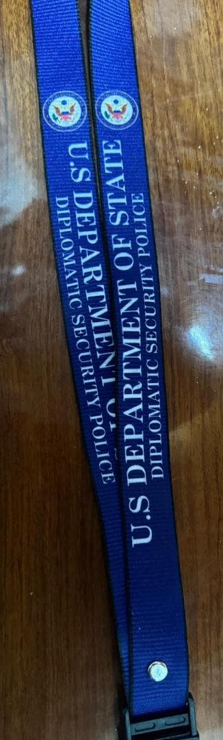 US Diplomatic Security Police ネックストラップ米軍