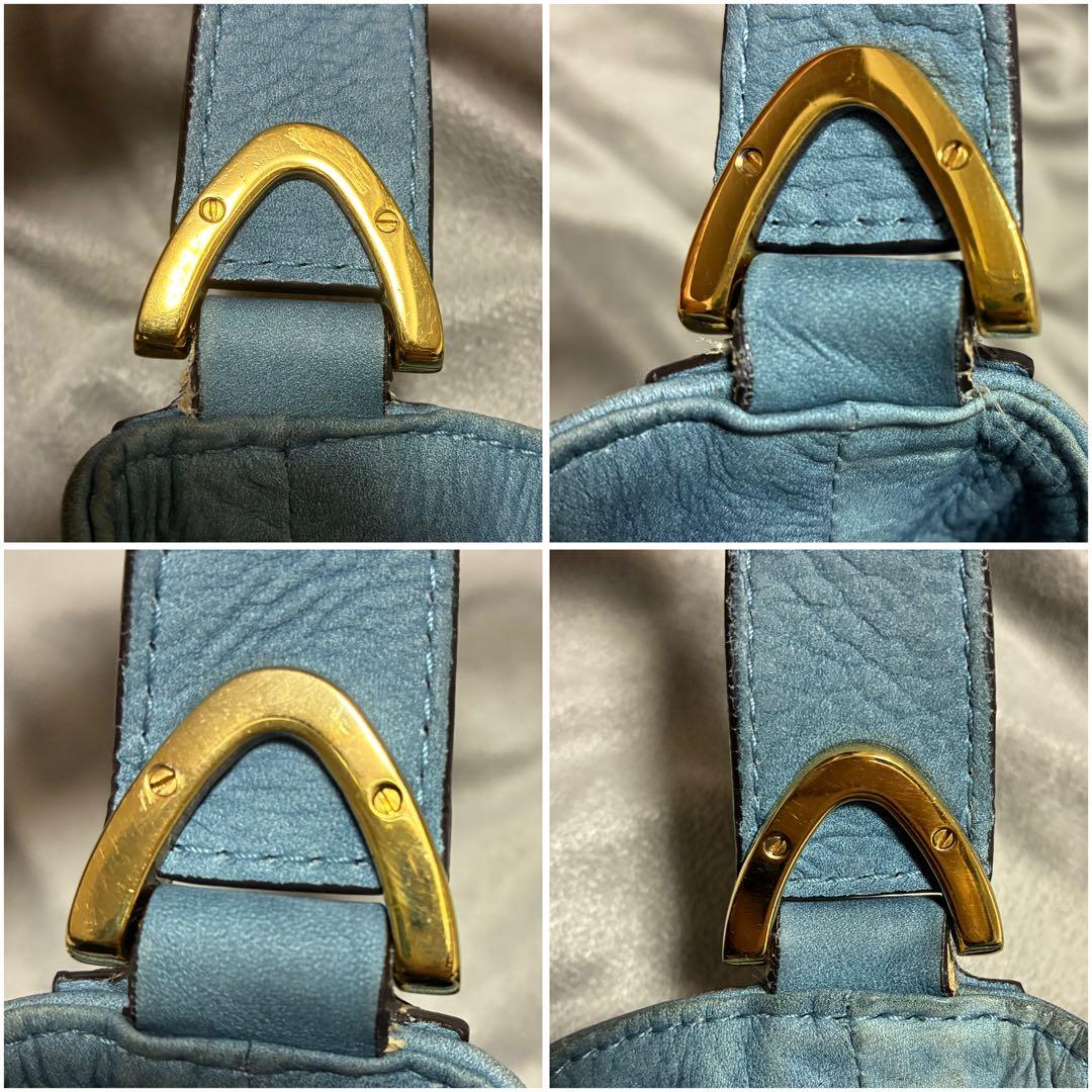 GUCCI レザー ソフトスティラップ A4収納可能