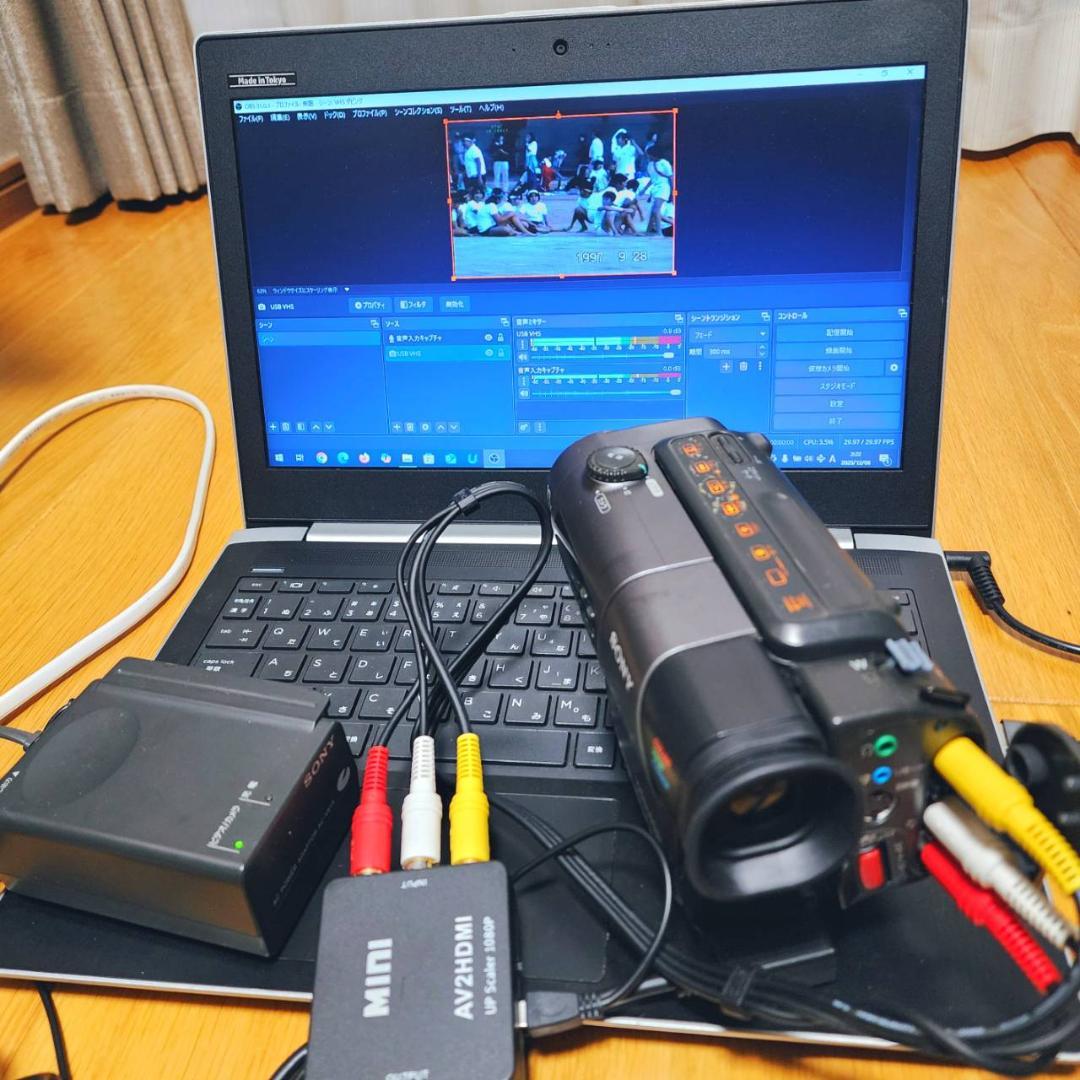 【動作確認済】8ミリ Hi8 SONY 高画質 ビデオカメラ ACアダプタセット