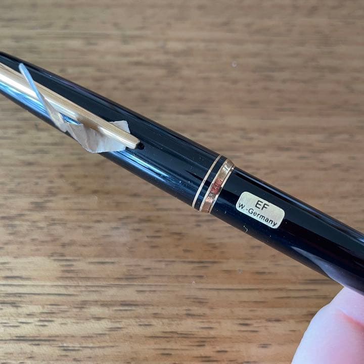 MONTBLANC モンブラン 万年筆 EF 黒 W-Germany 西ドイツ製